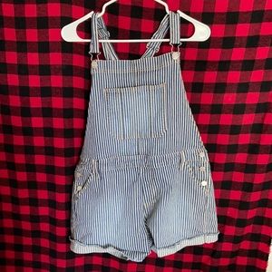 Striped overalls. XL
